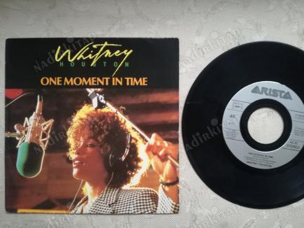 WHITNEY HOUSTON - ONE MOMENT IN TIME - 1988 FRANSA BASIM 45 LİK PLAK