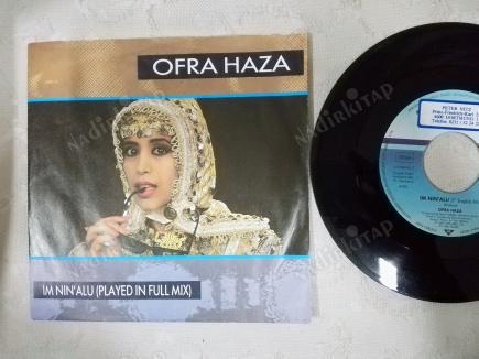 OFRA HAZA - IM NIN ALU - 1987 ALMANYA  BASIM 45 LİK PLAK