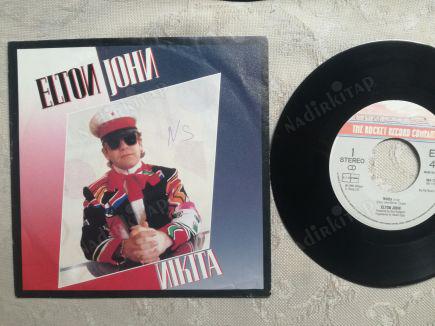 ELTON JOHN  - NIKITA 1985 HOLLANDA  BASIM 45 LİK PLAK