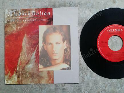 MICHAEL BOLTON - LOVE IS A WONDERFUL THING - 1991 HOLLANDA BASIM 45 LİK PLAK