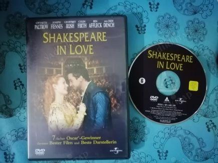 SHAKESPEARE IN LOVE--DVD Film-119  Dakika-Almanya Basımdır Türkçe Dil Seçeneği Yoktur