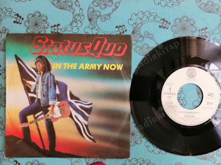 STATUS QUO - IN THE ARMY NOW - 1986 HOLLANDA BASIM 45 LİK PLAK