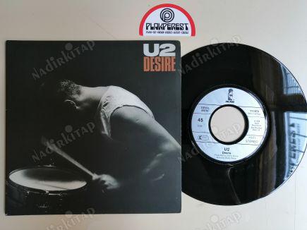 U2 - DESIRE - 1988 ALMANYA BASIM 45 LİK PLAK