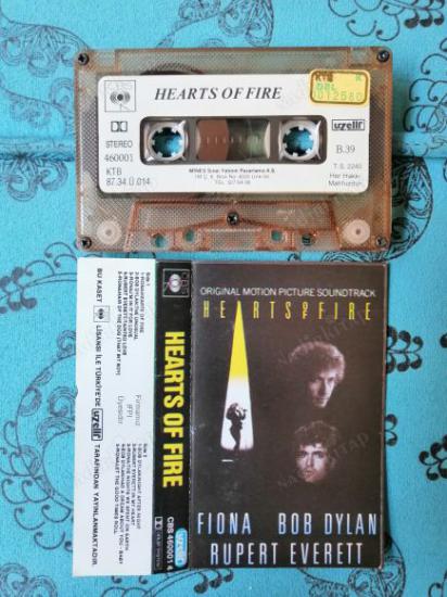 HEARTS OF FIRE -FIONA / BOB DYLAN / RUPERT EVERETT  1987  TÜRKİYE BASIM  KAĞITLI (KASET)-