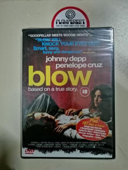 BLOW - JOHNNY DEPP / PENELOPE CRUZ   119+107(EXTRAS)  DAKİKA  DVD FİLM   AVRUPA BASIM TÜRKÇE DİL SEÇENEĞİ YOKTUR (+18) * AÇILMAMIŞ AMBALAJINDA*