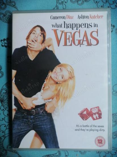 WHAT HAPPENS IN VEGAS -CAMERON DIAZ/ASHTON KUTCHER  94 DAKİKA DVD FİLM- AVRUPA BASIM TÜRKÇE DİL SEÇENEĞİ YOKTUR (+12) * AÇILMAMIŞ AMBALAJINDA*