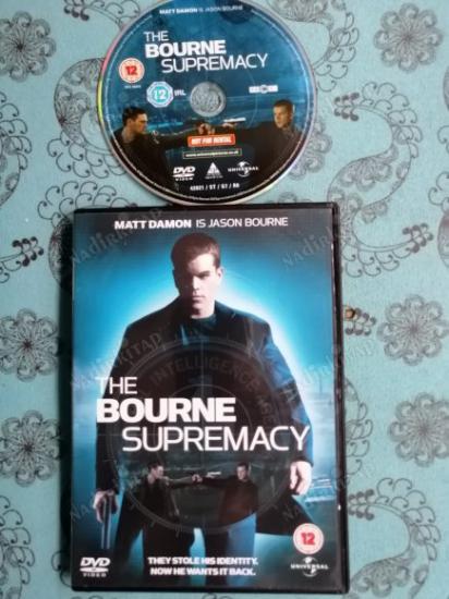 THE BOURNE SUPREMACY  - MATT DAMON   DVD FİLM 104  DAKİKA +EXTRAS AVRUPA BASIM TÜRKÇE DİL SEÇENEĞİ YOKTUR (+12)