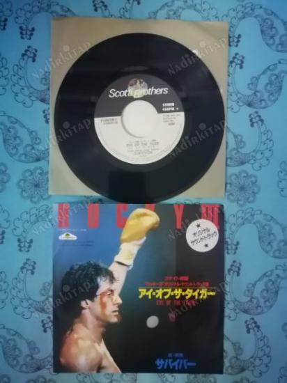 SURVIVOR - EYE OF THE TIGER - ROCKY III SOUNDTRACK - 1982 JAPONYA  BASIM 45 LİK PLAK