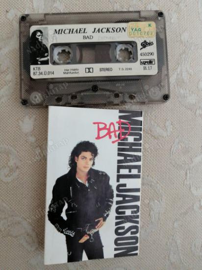 MICHAEL JACKSON - BAD -  1987 TÜRKİYE KAĞITLI İLK BASIM   *KASET*