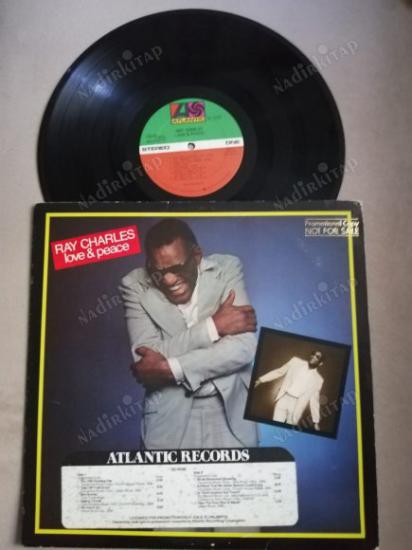 RAY CHARLES - LOVE AND PEACE 1978 AMERİKAN BASKI  LP ALBÜM- 33 LÜK *DÖNEM BASKI*PLAK