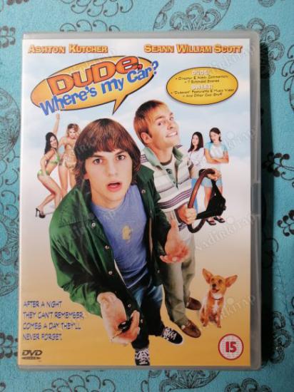 DUDE WHERE’S MY CAR - ASHTON KUTCHER  DVD  FİLM - 79 DAKİKA +EXTRAS AVRUPA BASIM TÜRKÇE DİL SEÇENEĞİ YOKTUR (+15) *AÇILMAMIŞ AMBALAJINDA*