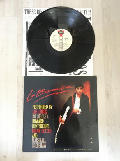 LOS LOBOS - LA BAMBA - ORIGINAL SOUNDTRACK 1987 HOLLANDA BASIM - 33 LÜK LP PLAK