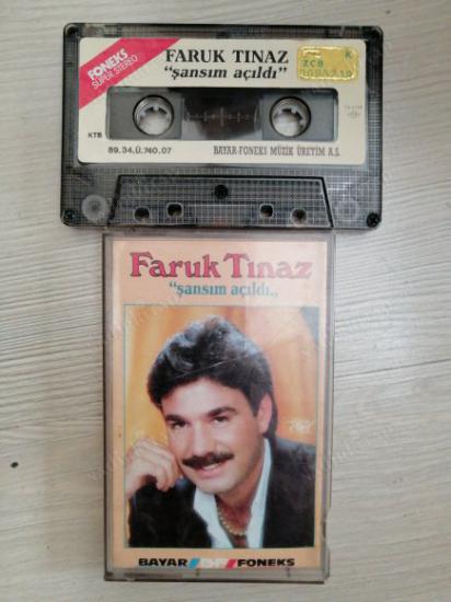 FARUK TINAZ  / ŞANSIM AÇILDI  / KASET - 1990 TÜRKİYE Basım Kaset (KAĞITLI)