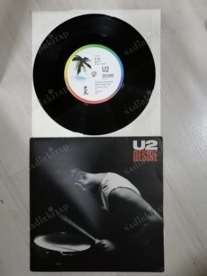 U2 - DESIRE - 1988 İNGİLTERE BASIM 45 LİK PLAK