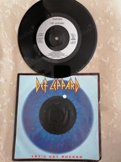 DEF LEPPARD -  LET’S GET ROCKED - 1992 İNGİLTERE BASIM  45 LİK PLAK