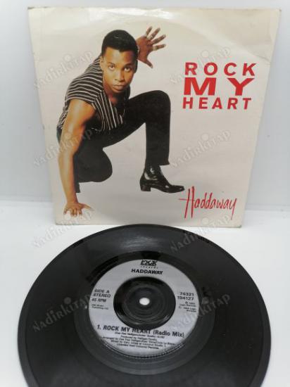 HADDAWAY - ROCK MY HEART - 1993 İNGİLTERE  BASIM 45 LİK PLAK