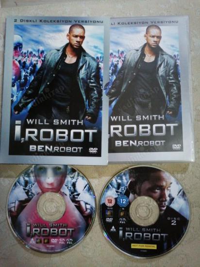 BEN , ROBOT ( I , ROBOT ) - WILL SMITH - 2 DİSKLİ KOLLEKSİYON VERSİYONU -  110  DAKİKA TÜRKİYE BASIM -   DVD FİLM ( ÖZEL KARTON DIŞ KABIYLA )