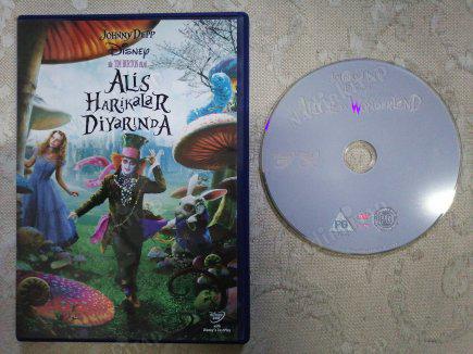 ALİS HARİKALAR DİYARINDA - JOHNNY DEPP - BİR TIM BURTON  FİLMİ  /  105  DAKİKA   TÜRKİYE BASIM - DVD FİLM