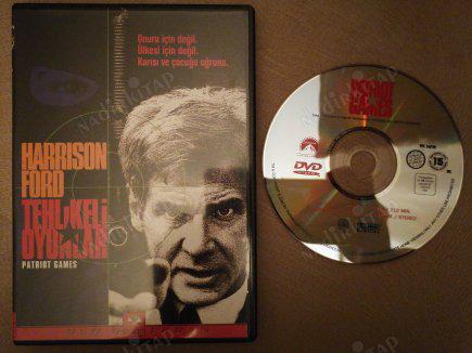 TEHLİKELİ OYUNLAR ( PATRIOT GAMES ) -  HARRISON FORD  -  112 DAKİKA+ EXTRAS  - TÜRKİYE BASIM DVD FİLM