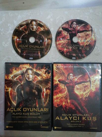 AÇLIK OYUNLARI : ALAYCI KUŞ ( BÖLÜM 1 VE BÖLÜM 2 ) -  2 DVD SET-  DVD  Film -  123+131 DAKİKA -  TÜRKİYE BASIM