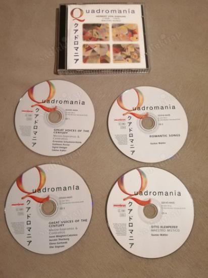 HERBERT VON KARAJAN - QUADROMANIA ( MOZART - BEETHOVEN - BRAHMS - TCHAIKOVSKY )- 4 CD LİK SET - 2004 ALMANYA  BASIM ALBÜM CD SET