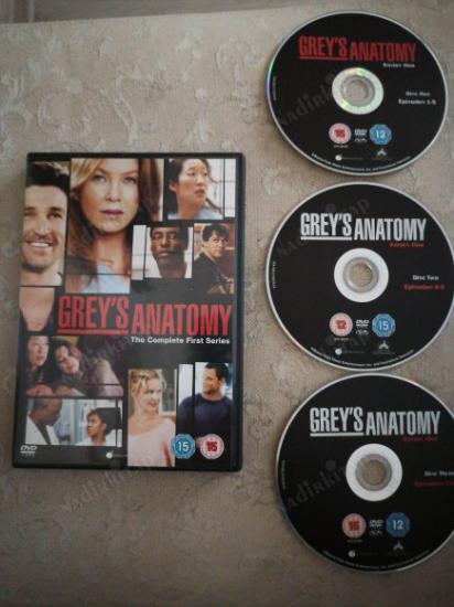 GREY’S ANATOMY - THE COMPLETE FIRST SERIES ( 3 DISC - 14 EPISODES - 578 MINUTES ) - AVRUPA BASIM - TÜRKÇE DİL SEÇENEĞİ YOKTUR (+15)