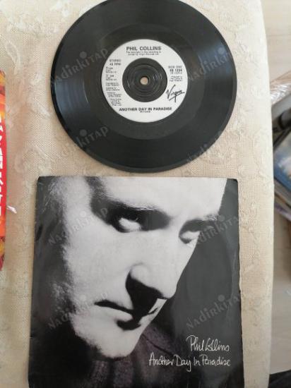 PHIL COLLINS - ANOTHER DAY IN PARADISE  - 1989 İNGİLTERE  BASIM 45 LİK PLAK