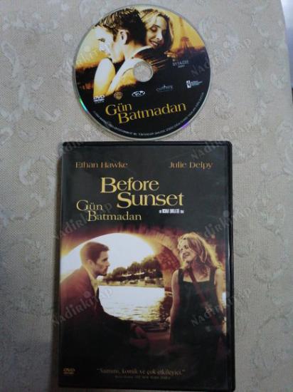 GÜN BATMADAN ( BEFORE SUNSET )   - ETHAN HAWKE / JULIE DELPY - TÜRKİYE BASIM - 77 DAKİKA - DVD FİLM