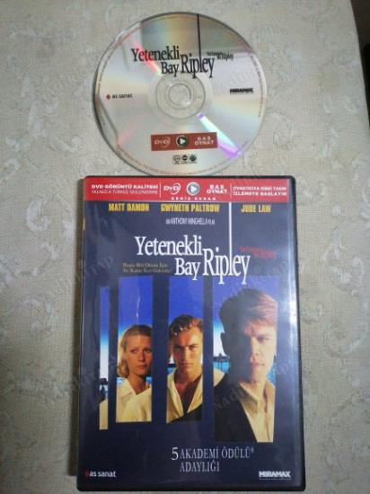 YETENEKLİ BAY RIPLEY - MATT DAMON / GWYNETH PALTROW / JUDE LAW   - (BAS/OYNAT)- SADECE TÜRKÇE DUBLAJLI DVD FİLM  TÜRKİYE BASIM  - 133 DAKİKA