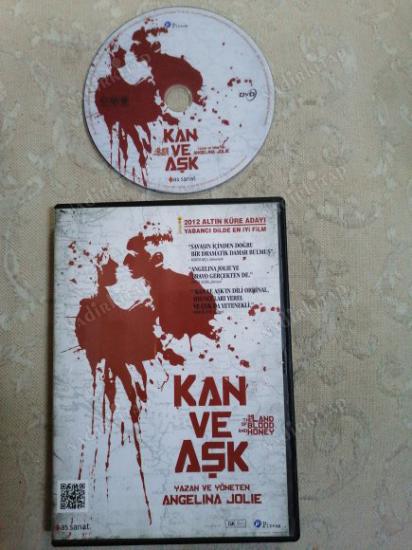 KAN VE AŞK ( IN THE LAND OF BLOOD AND HONEY ) - BİR ANGELINA JOLIE FİLMİ  - 128 DAKİKA   TÜRKİYE BASIM -  DVD  FİLM