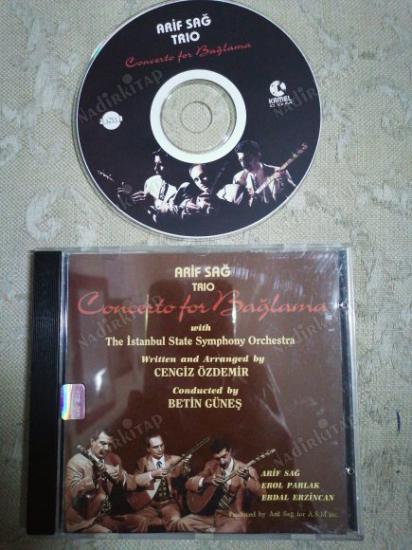 ARİF SAĞ TRİO - CONCERTO FOR BAĞLAMA - 1998 TÜRKİYE  BASIM CD ALBÜM