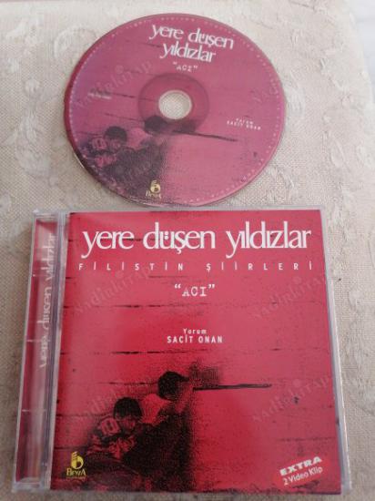 YERE DÜŞEN YILDIZLAR - FİLİSTİN ŞİİRLERİ - Yorum : Sacit ONAN -  CD ŞİİR ALBÜM - TÜRKİYE  BASIM