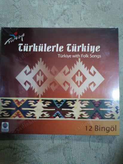 TÜRKÜLERLE TÜRKİYE ( TÜRKİYE WITH FOLK SONGS )  - 12 BİNGÖL   - TÜRKİYE  BASIM CD ALBÜM - AÇILMAMIŞ AMBALAJINDA