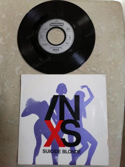 INXS - SUICIDE BLONDE 1990 FRANSA BASIM 45 LİK PLAK