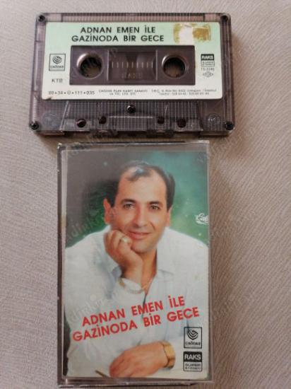 ADNAN EMEN İLE GAZİNODA BİR GECE  - 1989 TÜRKİYE BASIM KASET ALBÜM