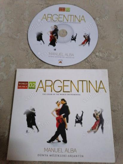 MANUEL ALBA - WORLD MUSICS - ARGENTINA   - TÜRKİYE  BASIM  CD ALBÜM