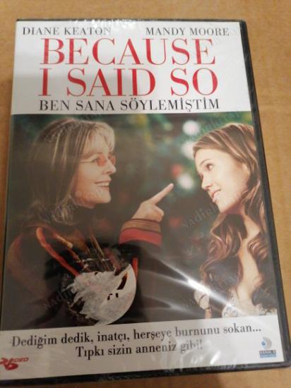 BEN SANA SÖYLEMİŞTİM / BECAUSE I SAID SO - DVD FİLM - DIANE KEATON / MANDY MOORE - 97  DAKİKA +EKSTRALAR - AÇILMAMIŞ AMBALAJINDA