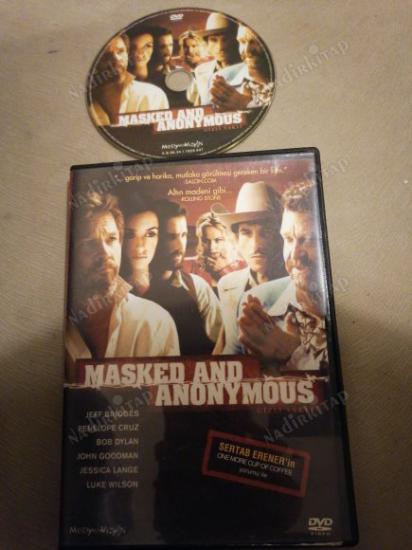 GİZLİ SAKLI / MASKED AND ANONYMOUS  - JEFF BRIDGES / PENELOPE CRUZ / BOB DYLAN - 106 DAKİKA  -  DVD FİLM  - TÜRKİYE BASIM