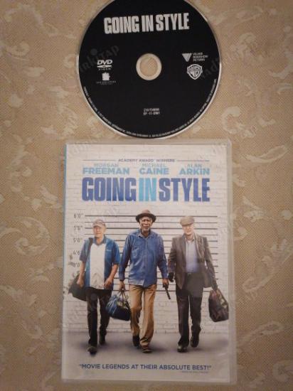 GOING IN STYLE - MORGAN FREEMAN / MICHAEL CAINE   - 92  DAKİKA   -DVD FİLM - YABANCI BASIM TÜRKÇE ALTYAZI YOKTUR