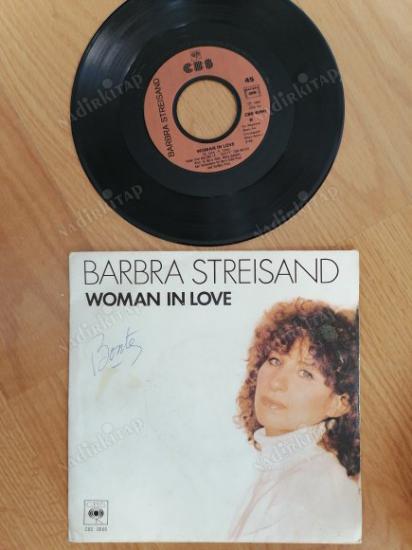 BARBRA STRAISAND-WOMAN IN LOVE -1980 FRANSA BASIM 45 LİK PLAK