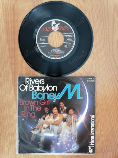 BONEY M - RIVERS OF BABYLON -1978 ALMANYA  BASIM 45 LİK PLAK