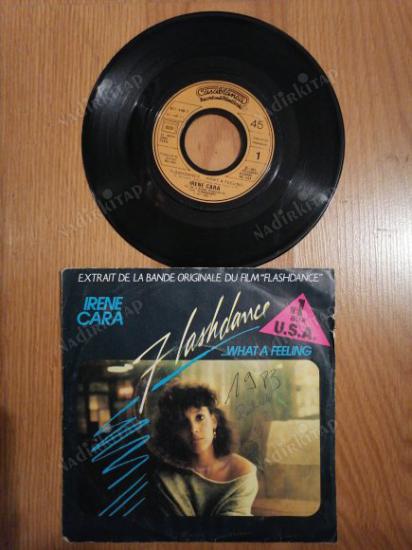 IRENE CARA - WHAT A FEELING(FLASHDANCE SOUNDTRACK) - 1983 FRANSA BASIM 45 LİK PLAK