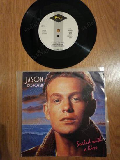 JASON DONOVAN - SEALED WITH A KISS - 1989 ALMANYA BASIM 45 LİK PLAK