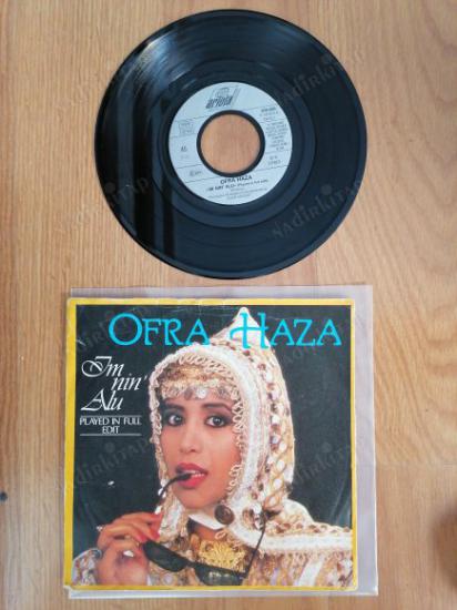 OFRA HAZA - IM NIN ALU - 1987 ALMANYA  BASIM 45 LİK PLAK