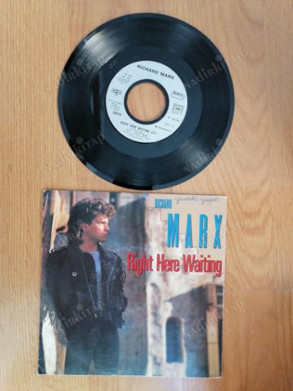 RICHARD MARX - RIGHT HERE WAITING - 1988 FRANSA BASIM  45 LİK PLAK