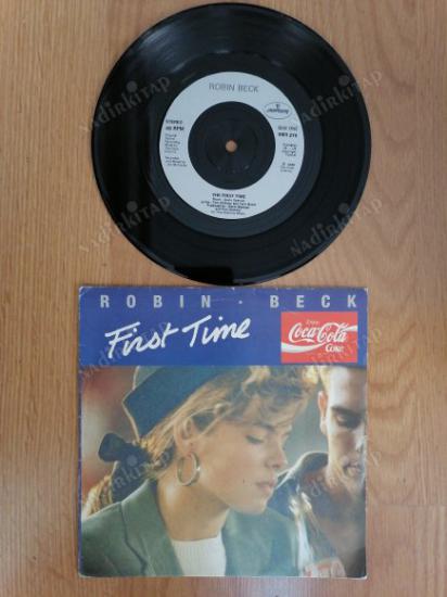 ROBIN BECK - FIRST TIME - 1988 İNGİLTERE BASIM 45 LİK PLAK