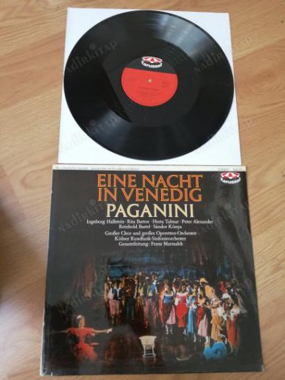 PAGANINI - EINE NACHT IN VENEDIG -  ALMANYA DÖNEM BASIM 33 LÜK LP  PLAK