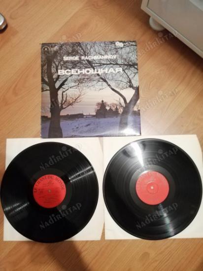 RACHMANINOV - Chœur National De L’U.R.S.S.– Les Vêpres Pour Solistes Et Chœ- 2 LP - FRANSA DÖNEM BASIM DOUBLE  LP ALBÜM