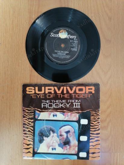 SURVIVOR - EYE OF THE TIGER - 1982 İNGİLTERE BASIM  45 LİK PLAK