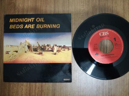 MIDNIGHT OIL - BEDS ARE BURNING 1987 HOLLANDA BASIM 45 LİK PLAK